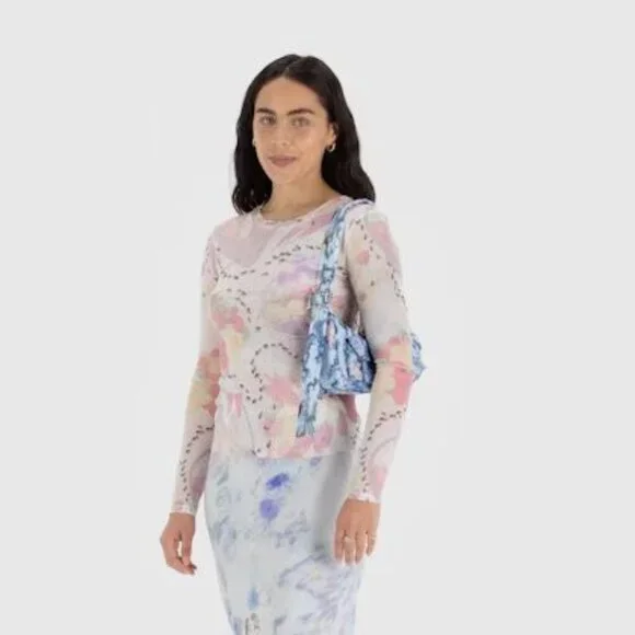 BAGGU x Collina Strada - NWT Cargo Shoulder Bag - Blue Thorns - Picture 4 of 7